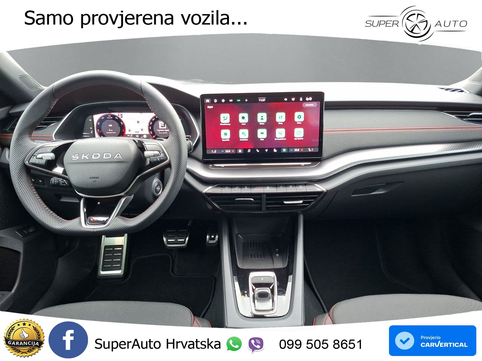Škoda Octavia Combi RS 2.0 TSI (265 KS) DSG MATRIX+GR SJED+KAM