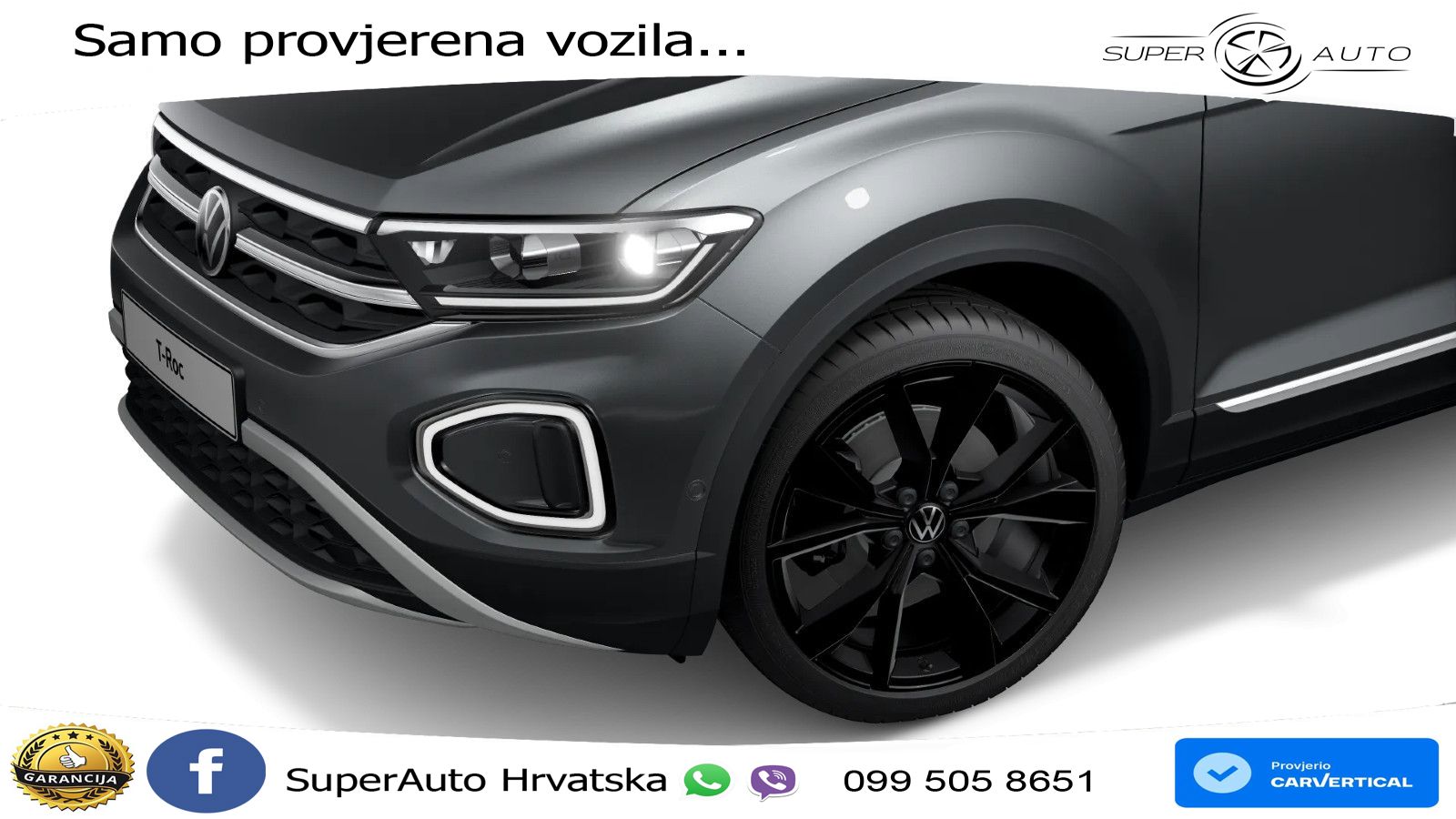 Volkswagen T-Roc 1.5 TSI (150 KS) DSG LED+GR SJED+ACC