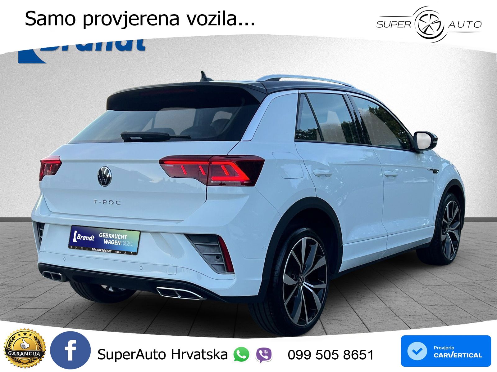 Volkswagen T-Roc 2.0 TDI (150 KS) DSG R-Line LED+GR SJED+ACC