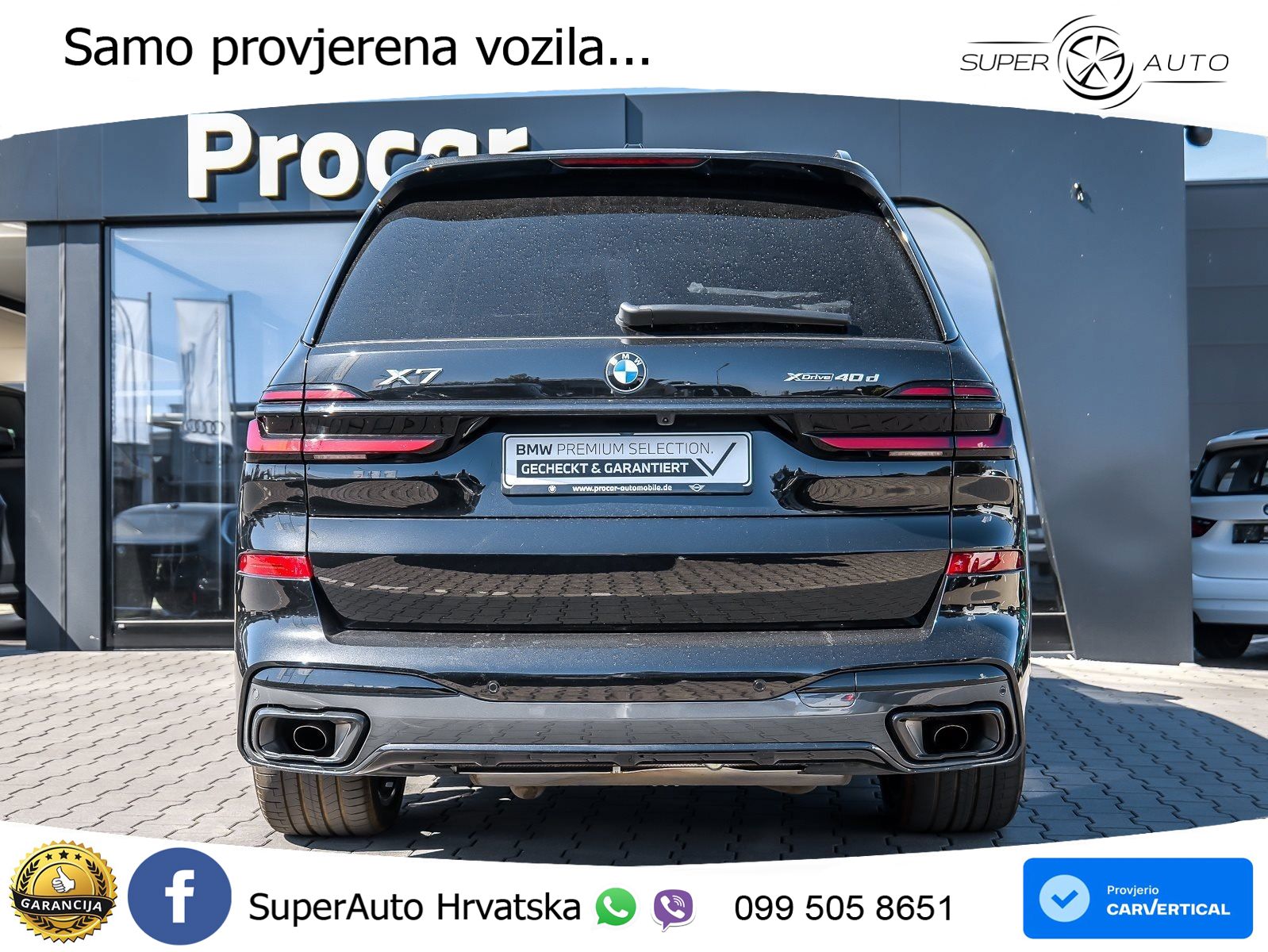 BMW X7 40d (352 KS) xDrive Steptronic M Sport ZRAČNI+ACC+GR SJED+KAM+PANO