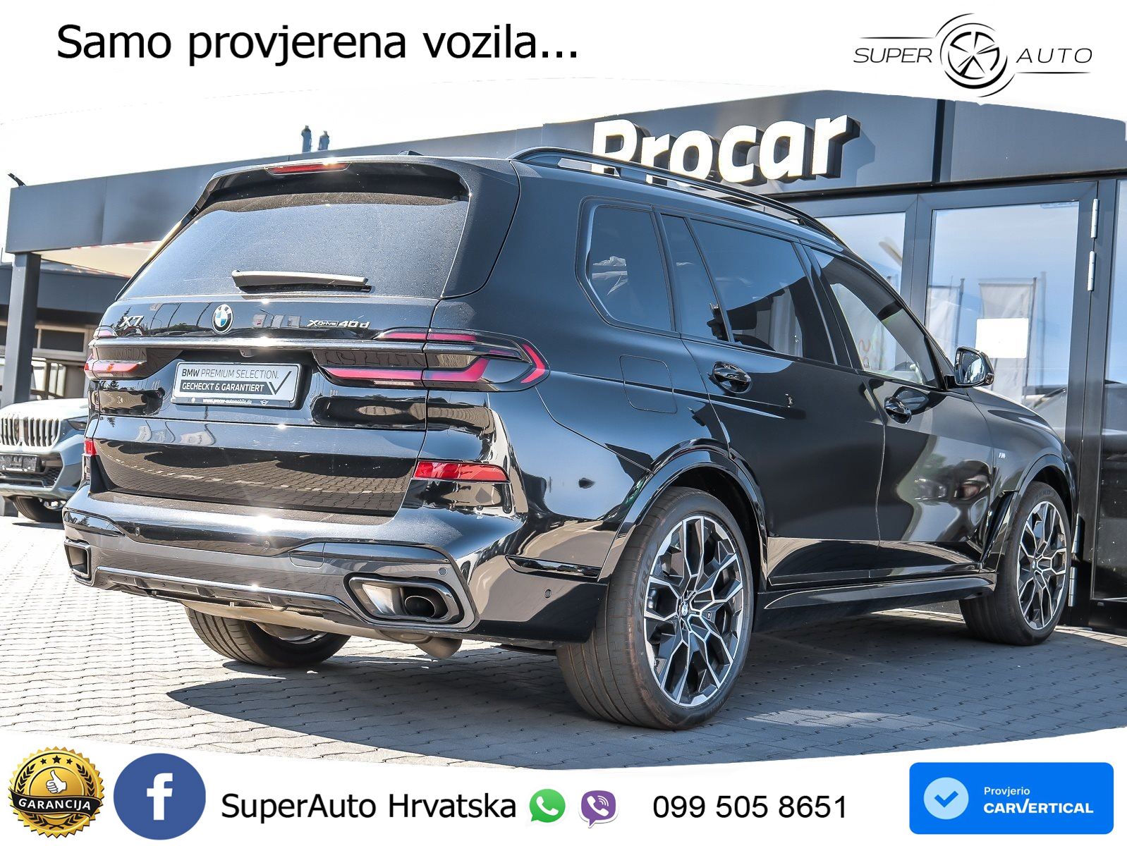 BMW X7 40d (352 KS) xDrive Steptronic M Sport ZRAČNI+ACC+GR SJED+KAM+PANO