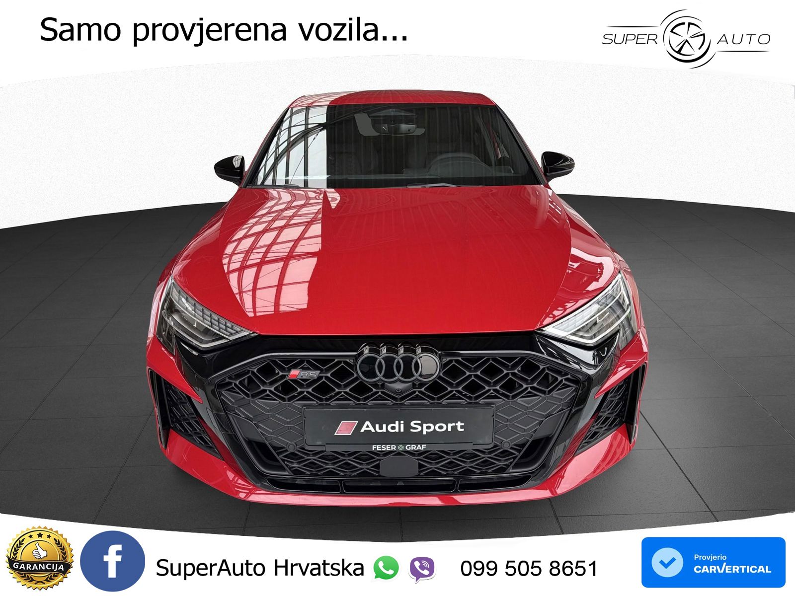 Audi RS3 Sedan 2.5 TFSI (400 KS) quattro S tronic LED+GR SJED+ACC