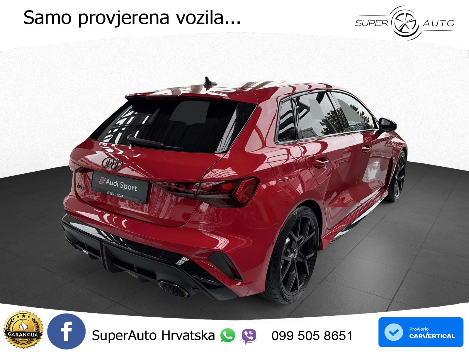 Audi RS3 Sedan 2.5 TFSI (400 KS) quattro S tronic LED+GR SJED+ACC