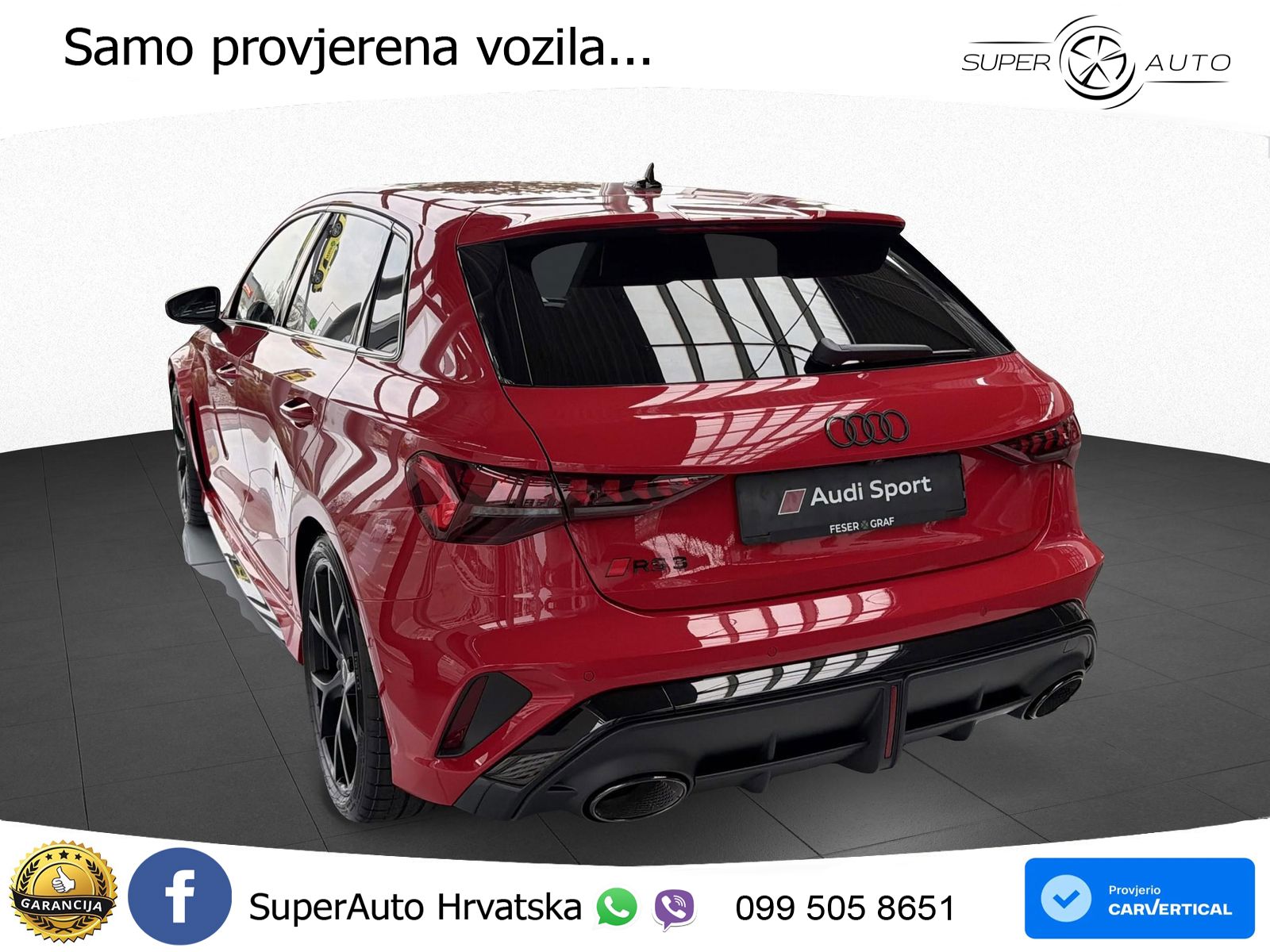 Audi RS3 Sedan 2.5 TFSI (400 KS) quattro S tronic LED+GR SJED+ACC