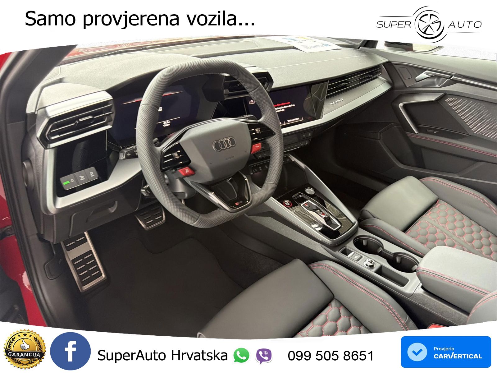 Audi RS3 Sedan 2.5 TFSI (400 KS) quattro S tronic LED+GR SJED+ACC