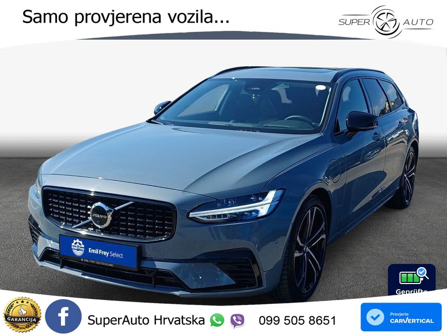 Volvo V90 Recharge T8 AWD Geartronic ACC+HEAD+4xGR SJED+360+PANO