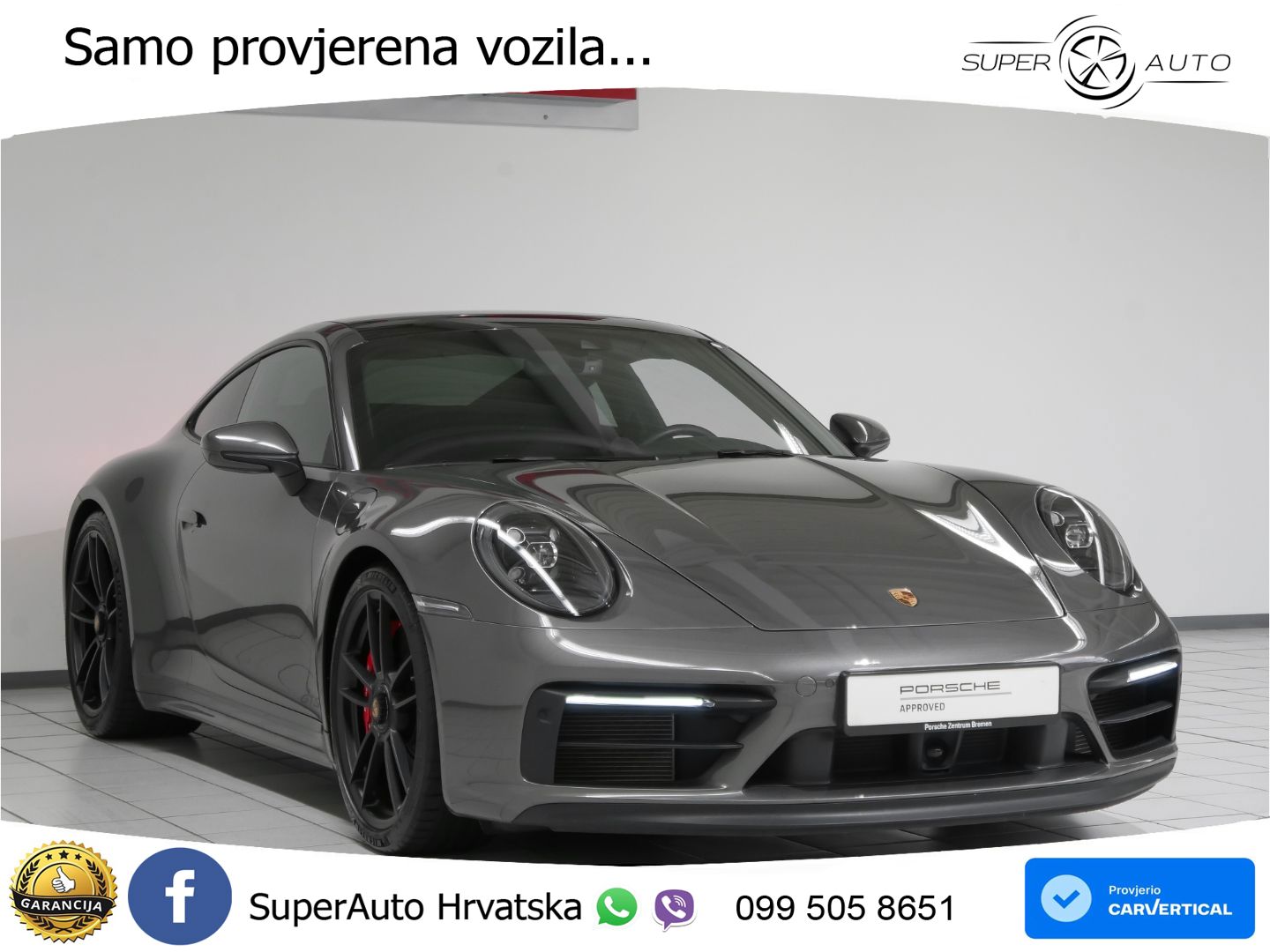 Porsche 911 Carrera 4 GTS 3.0 (480 KS) PDK LED+GR SJED+ACC