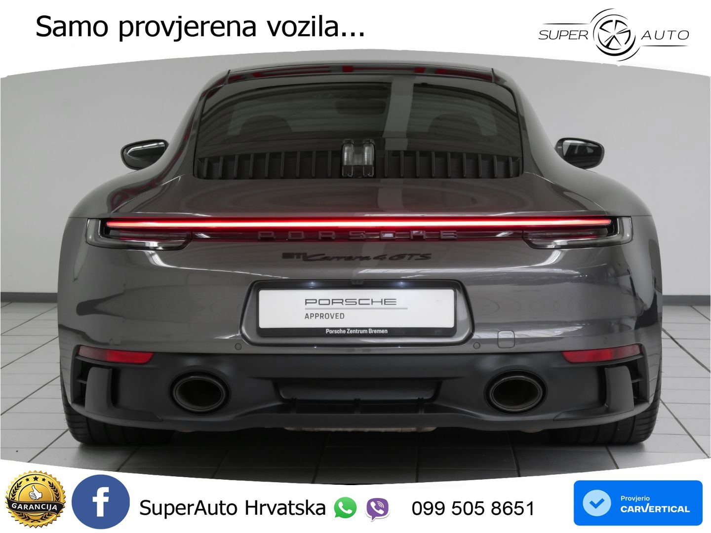 Porsche 911 Carrera 4 GTS 3.0 (480 KS) PDK LED+GR SJED+ACC