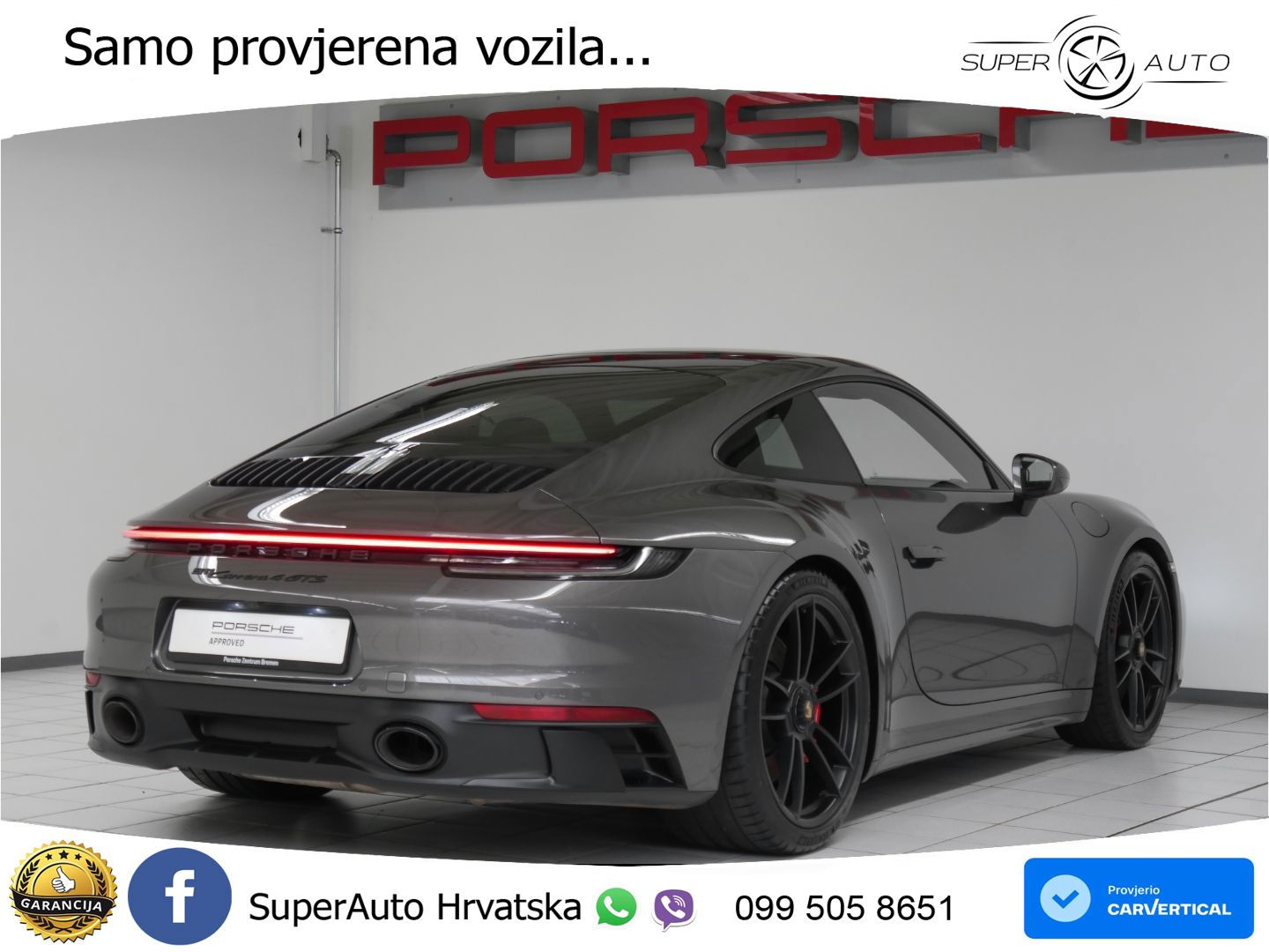 Porsche 911 Carrera 4 GTS 3.0 (480 KS) PDK LED+GR SJED+ACC