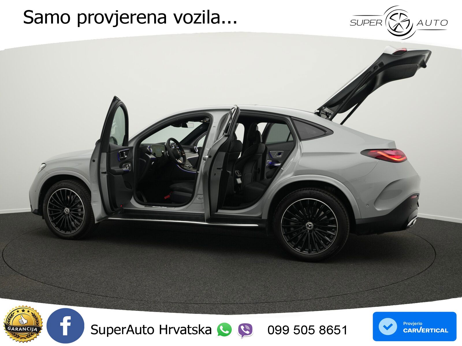 Mercedes GLC Coupe 450d (367 KS) 4MATIC 9G-TRONIC AMG ZRAČNI+ACC+GR SJED+KAM+PANO