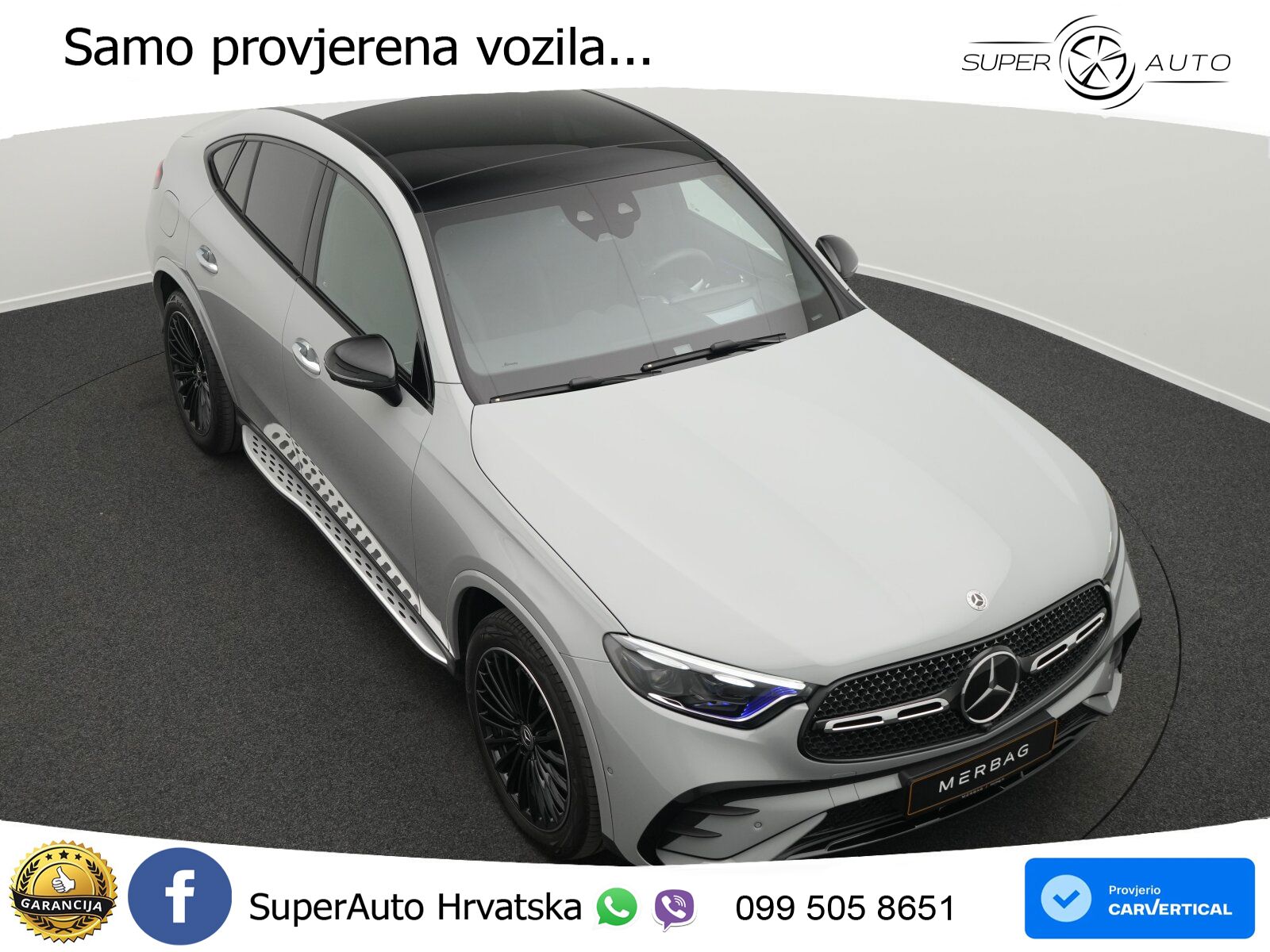 Mercedes GLC Coupe 450d (367 KS) 4MATIC 9G-TRONIC AMG ZRAČNI+ACC+GR SJED+KAM+PANO
