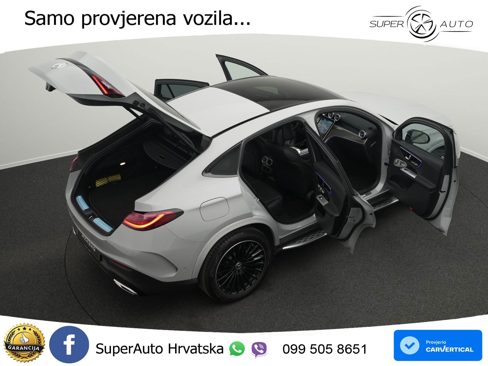 Mercedes GLC Coupe 450d (367 KS) 4MATIC 9G-TRONIC AMG ZRAČNI+ACC+GR SJED+KAM+PANO