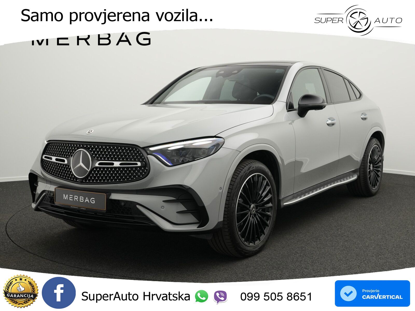 Mercedes GLC Coupe 450d (367 KS) 4MATIC 9G-TRONIC AMG ZRAČNI+ACC+GR SJED+KAM+PANO