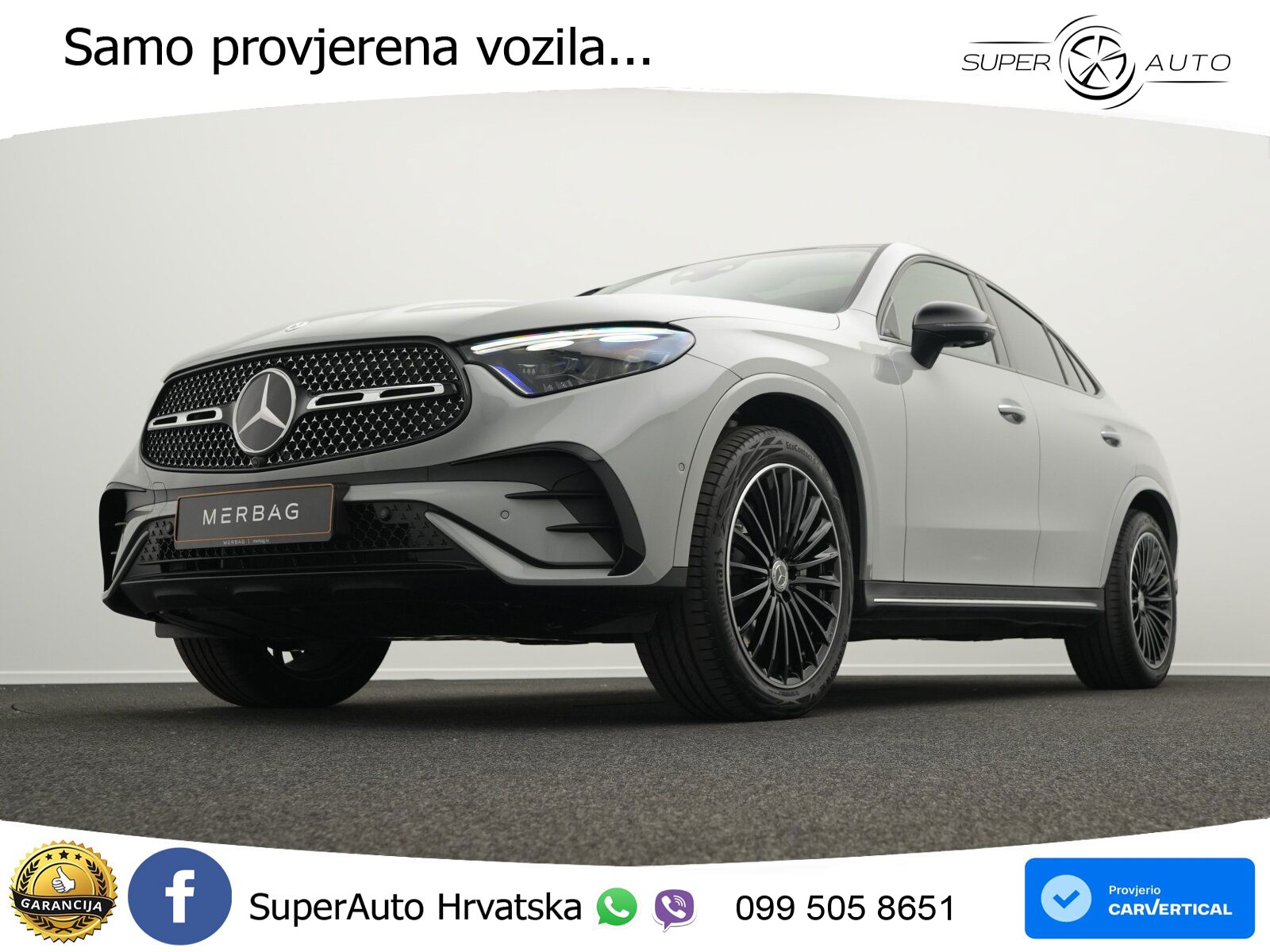 Mercedes GLC Coupe 450d (367 KS) 4MATIC 9G-TRONIC AMG ZRAČNI+ACC+GR SJED+KAM+PANO