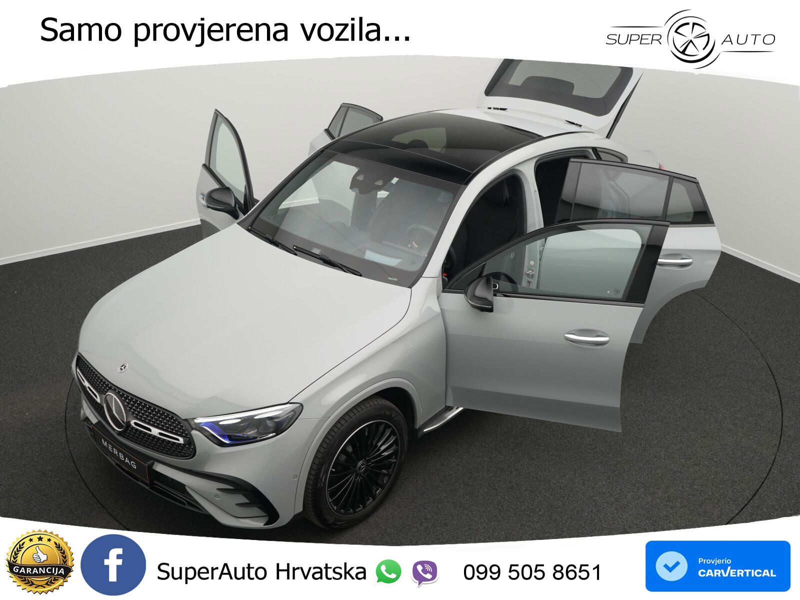 Mercedes GLC Coupe 450d (367 KS) 4MATIC 9G-TRONIC AMG ZRAČNI+ACC+GR SJED+KAM+PANO