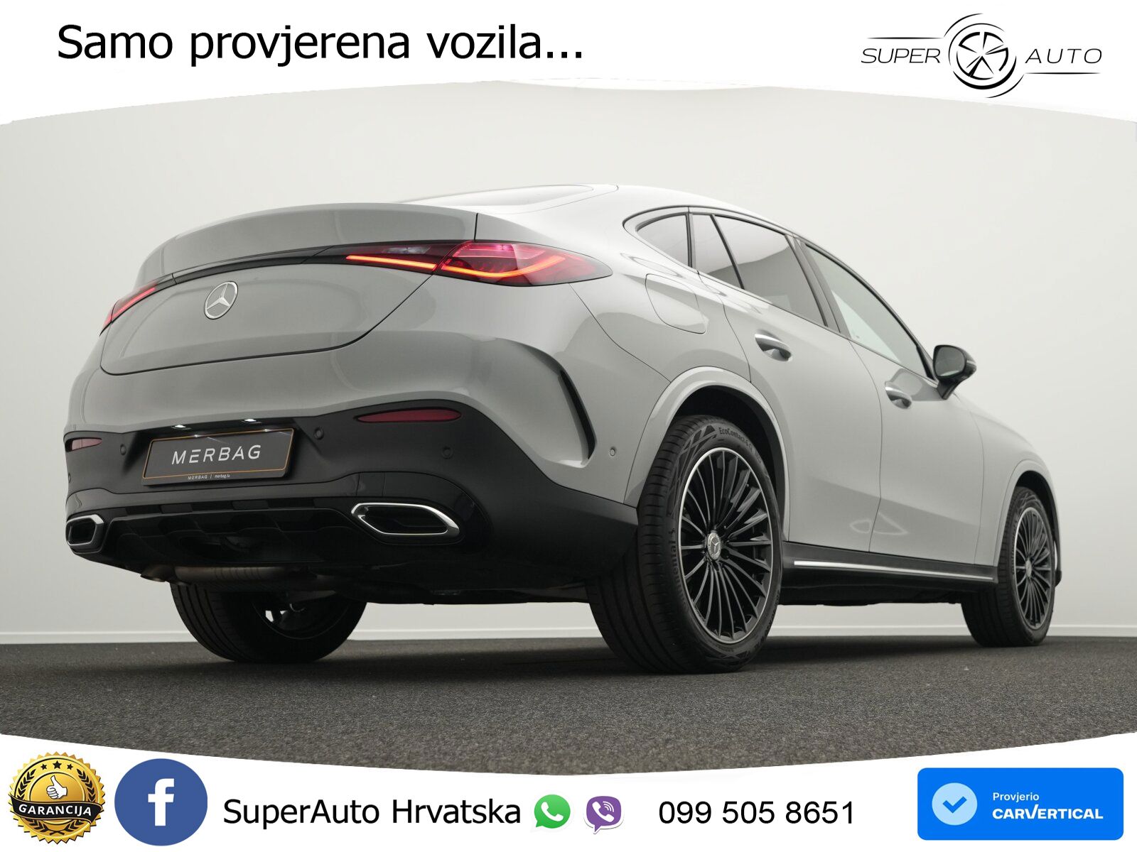 Mercedes GLC Coupe 450d (367 KS) 4MATIC 9G-TRONIC AMG ZRAČNI+ACC+GR SJED+KAM+PANO