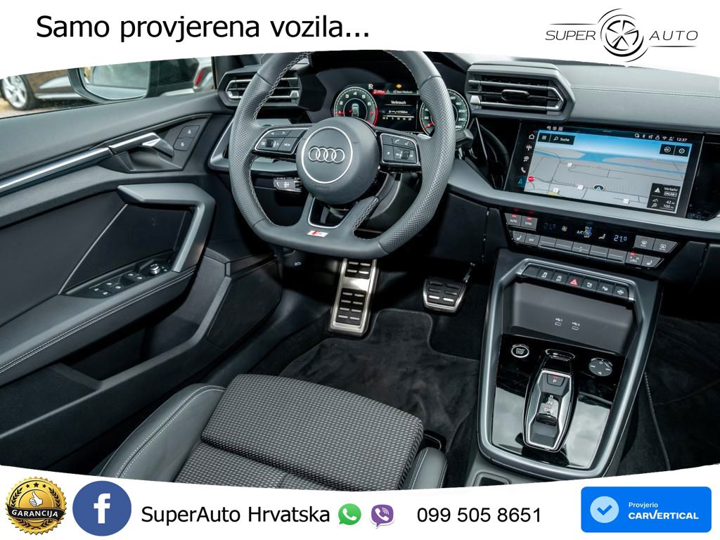 Audi A3 35 TFSI (150 KS) S tronic 2x S line LED+GR SJED+ACC