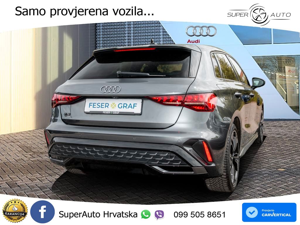 Audi A3 35 TFSI (150 KS) S tronic 2x S line LED+GR SJED+ACC
