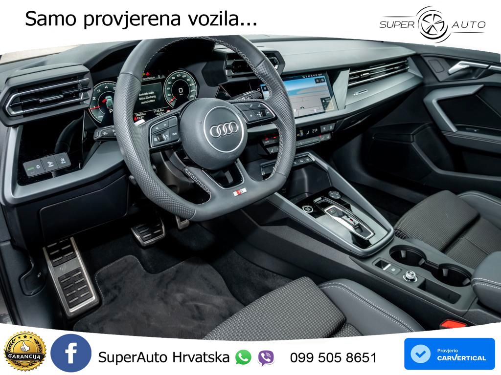 Audi A3 35 TFSI (150 KS) S tronic 2x S line LED+GR SJED+ACC