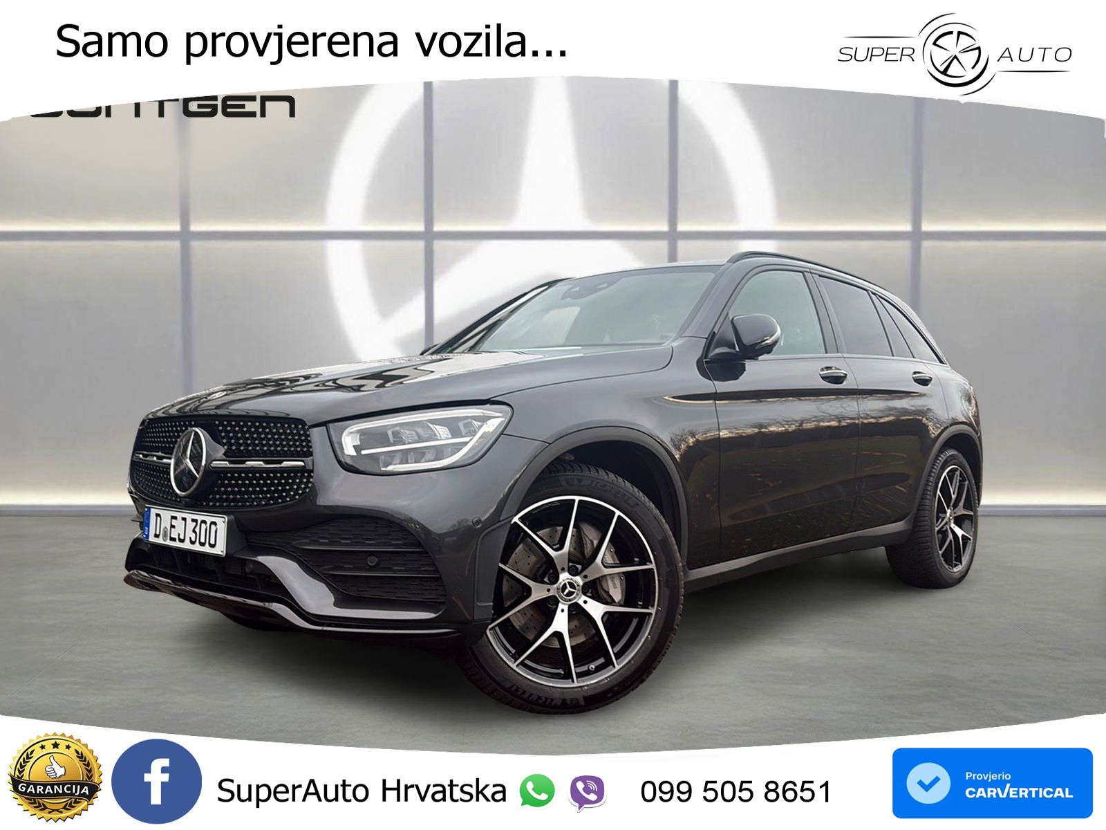 Mercedes GLC 300de (306 KS) 4MATIC 9G-TRONIC AMG ZRAČNI+ACC+GR SJED+360