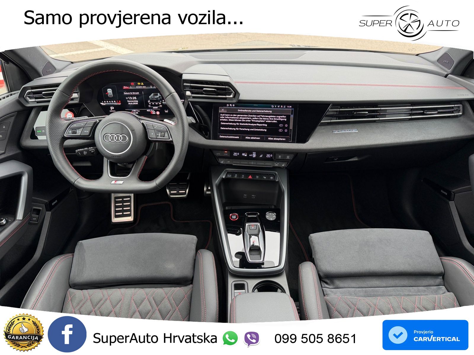 Audi S3 2.0 TFSI (333 KS) quattro S tronic MATRIX+GR SJED+KAM