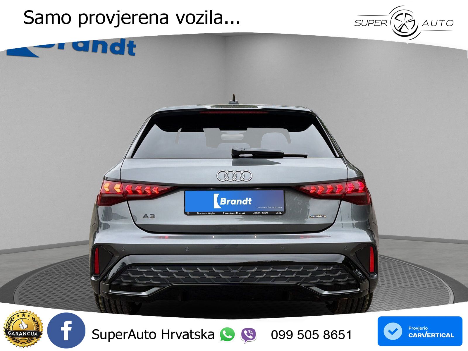 Audi A3 Sportback 40 TFSI (204 KS) quattro S tronic S line