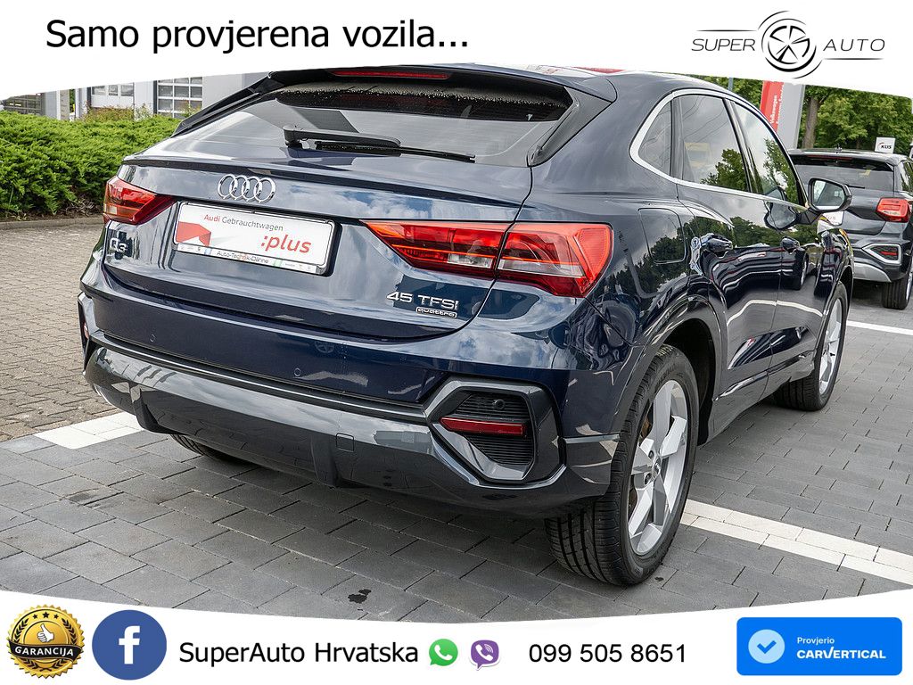 Audi Q3 II Sportback 45 TFSI (230 KS) quattro S tronic LED+GR SJED+ACC