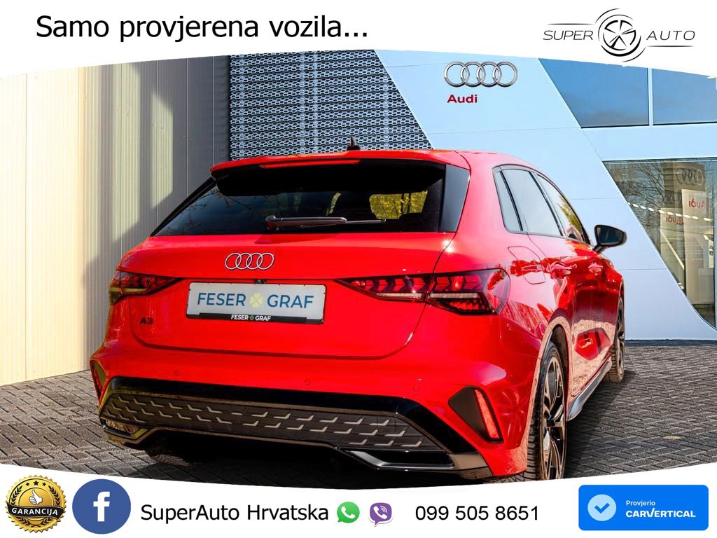 Audi A3 35 TFSI (150 KS) S tronic S line LED+GR SJED+ACC