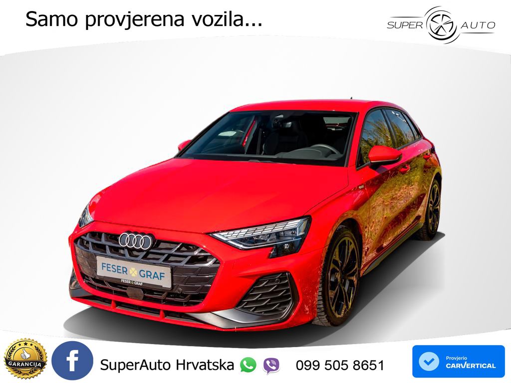 Audi A3 35 TFSI (150 KS) S tronic S line LED+GR SJED+ACC