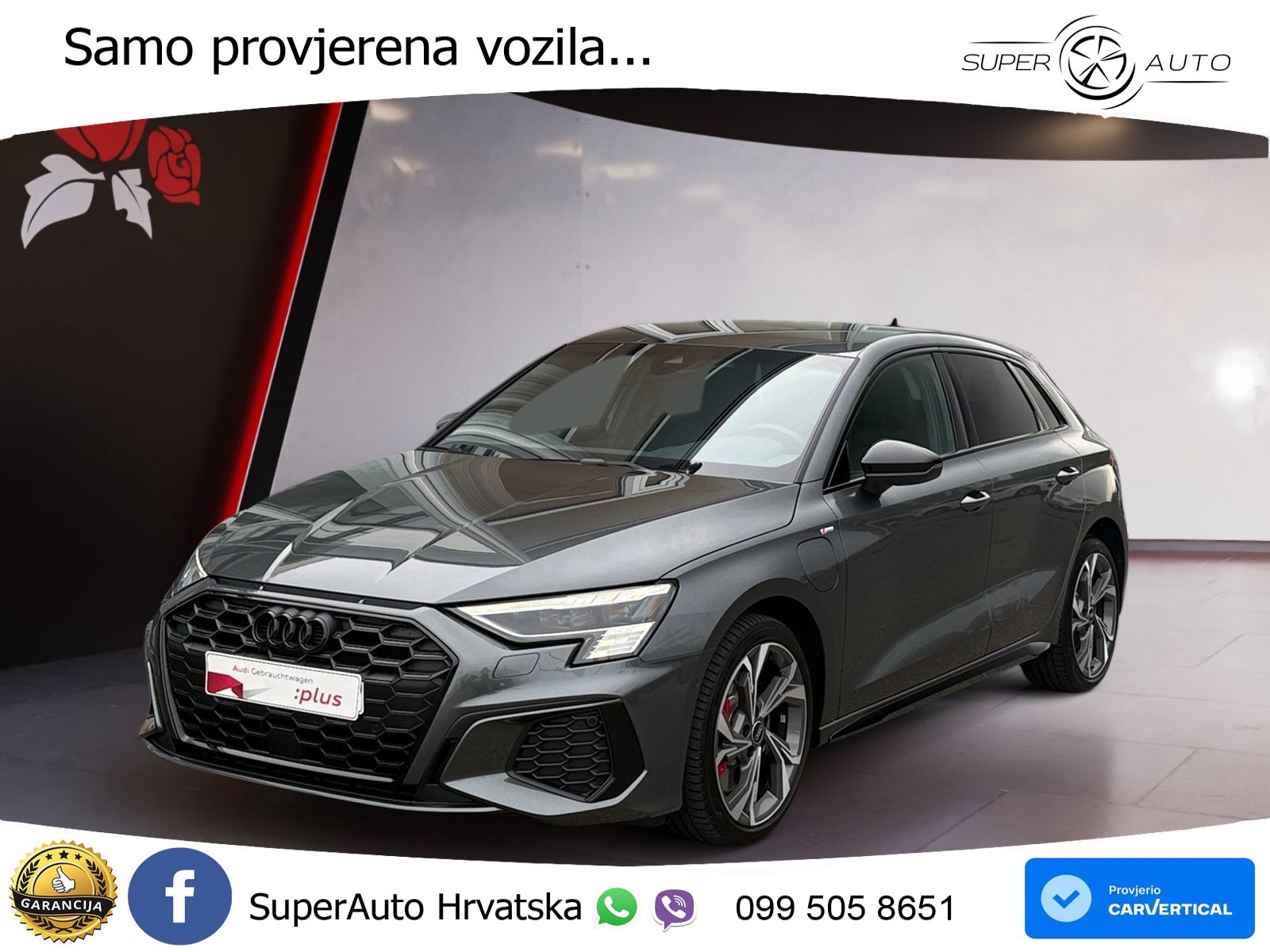 Audi A3 45 TFSIe (245 KS) S tronic S line MATRIX+GR SJED+KAM