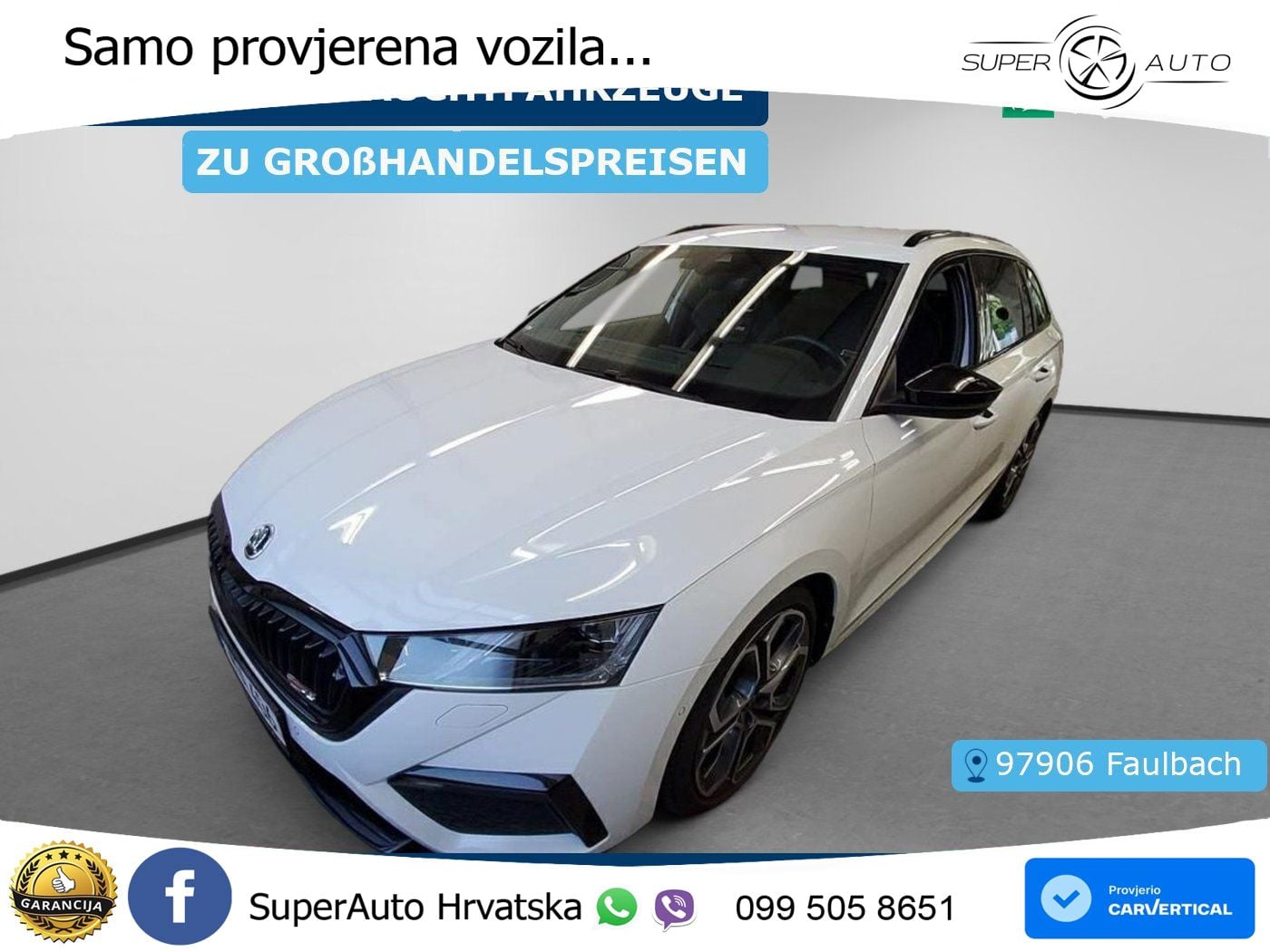 Škoda Octavia Combi RS 2.0 TDI (200 KS) DSG LED+GR SJED+ACC