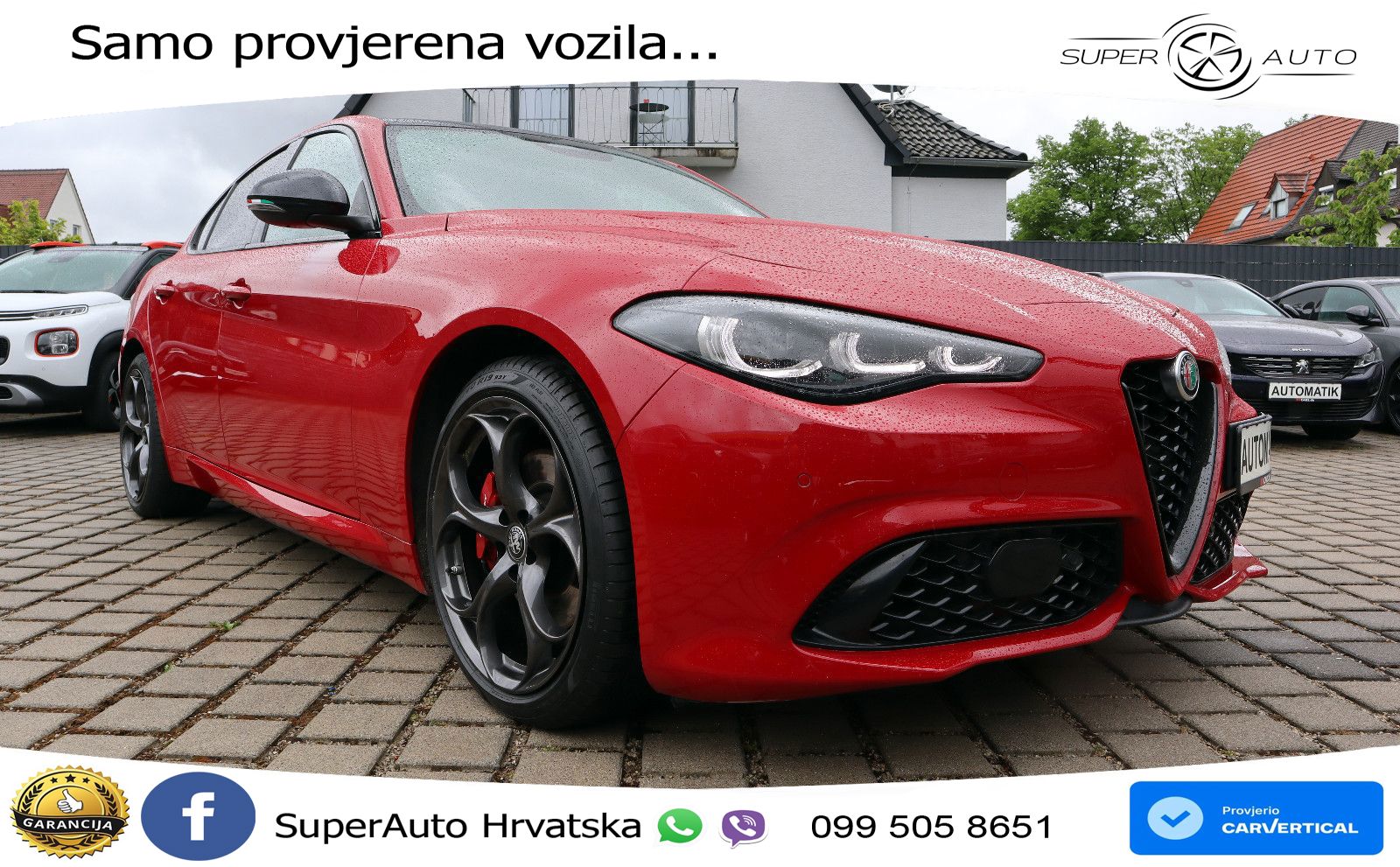 Alfa Romeo Giulia 2.2 MultiJet II (210 KS) Q4 Automatic LED+GR SJED+ACC