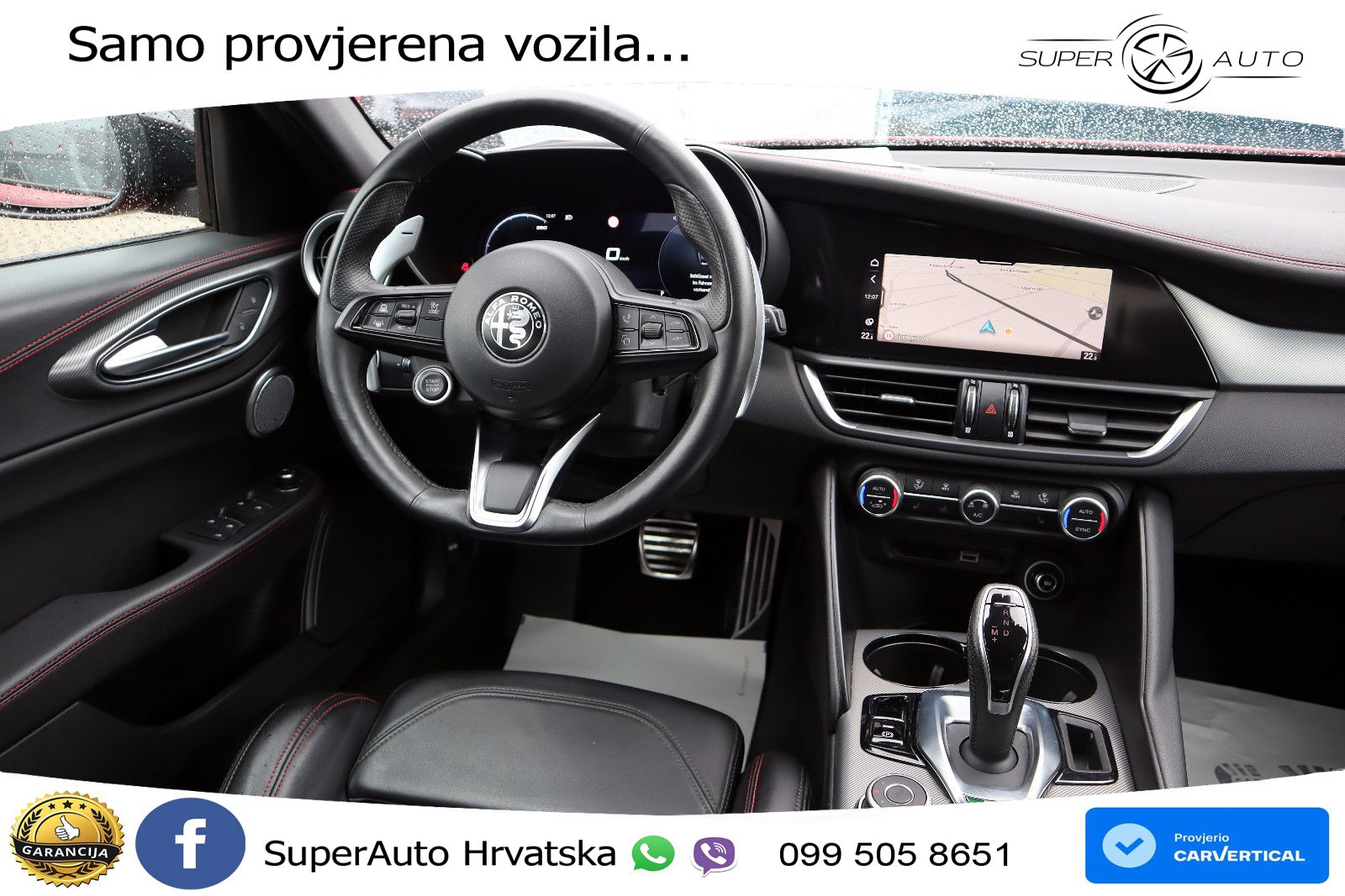 Alfa Romeo Giulia 2.2 MultiJet II (210 KS) Q4 Automatic LED+GR SJED+ACC