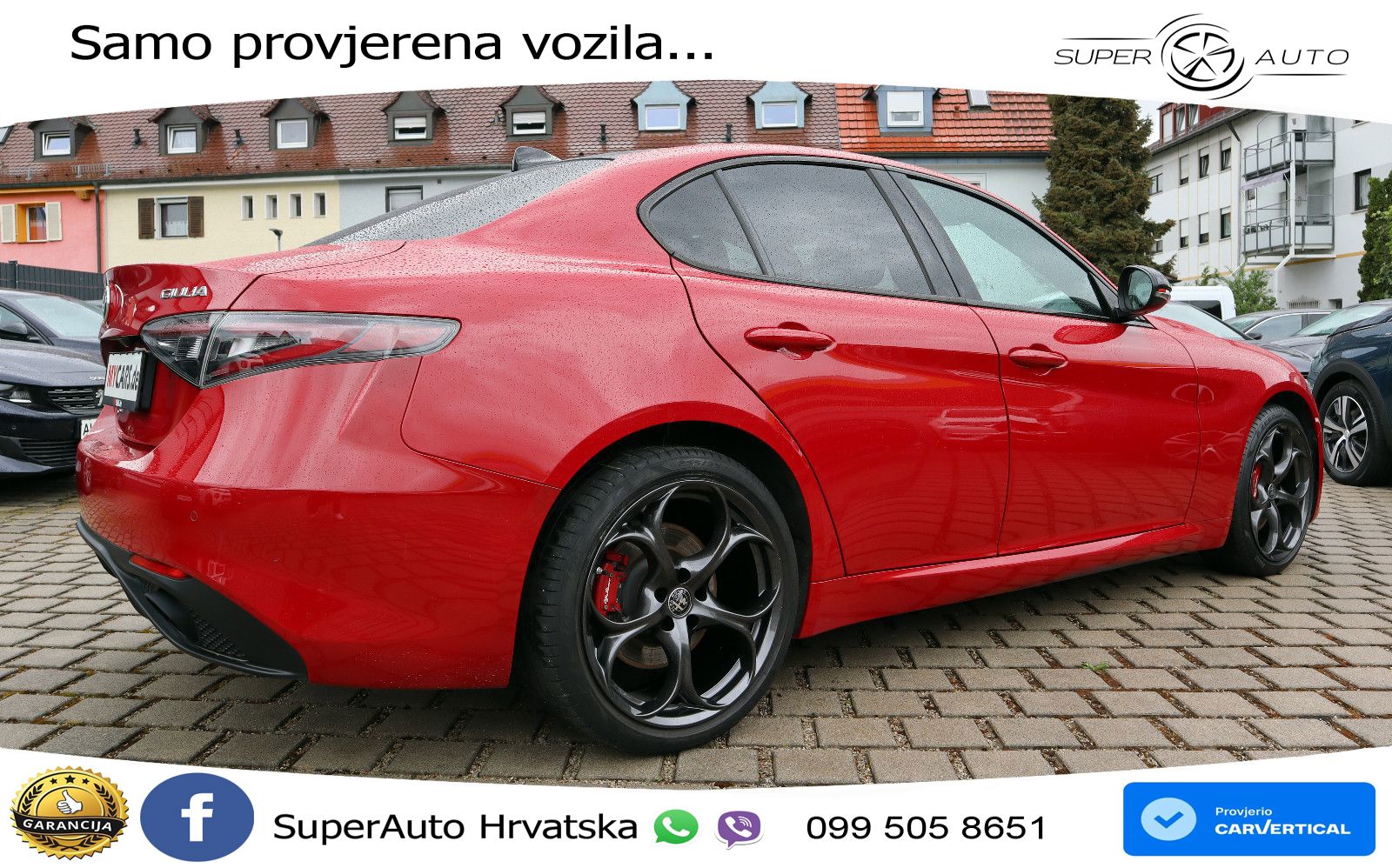 Alfa Romeo Giulia 2.2 MultiJet II (210 KS) Q4 Automatic LED+GR SJED+ACC