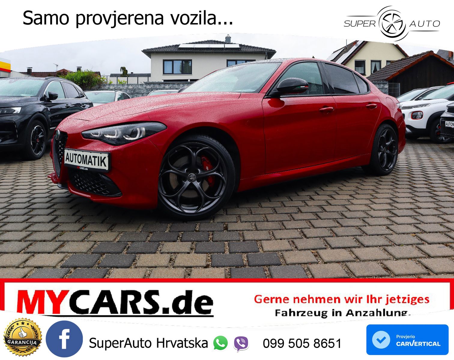 Alfa Romeo Giulia 2.2 MultiJet II (210 KS) Q4 Automatic LED+GR SJED+ACC