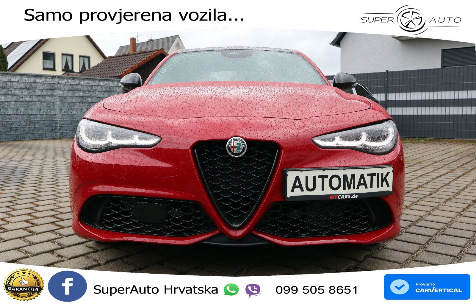 Alfa Romeo Giulia 2.2 MultiJet II (210 KS) Q4 Automatic LED+GR SJED+ACC