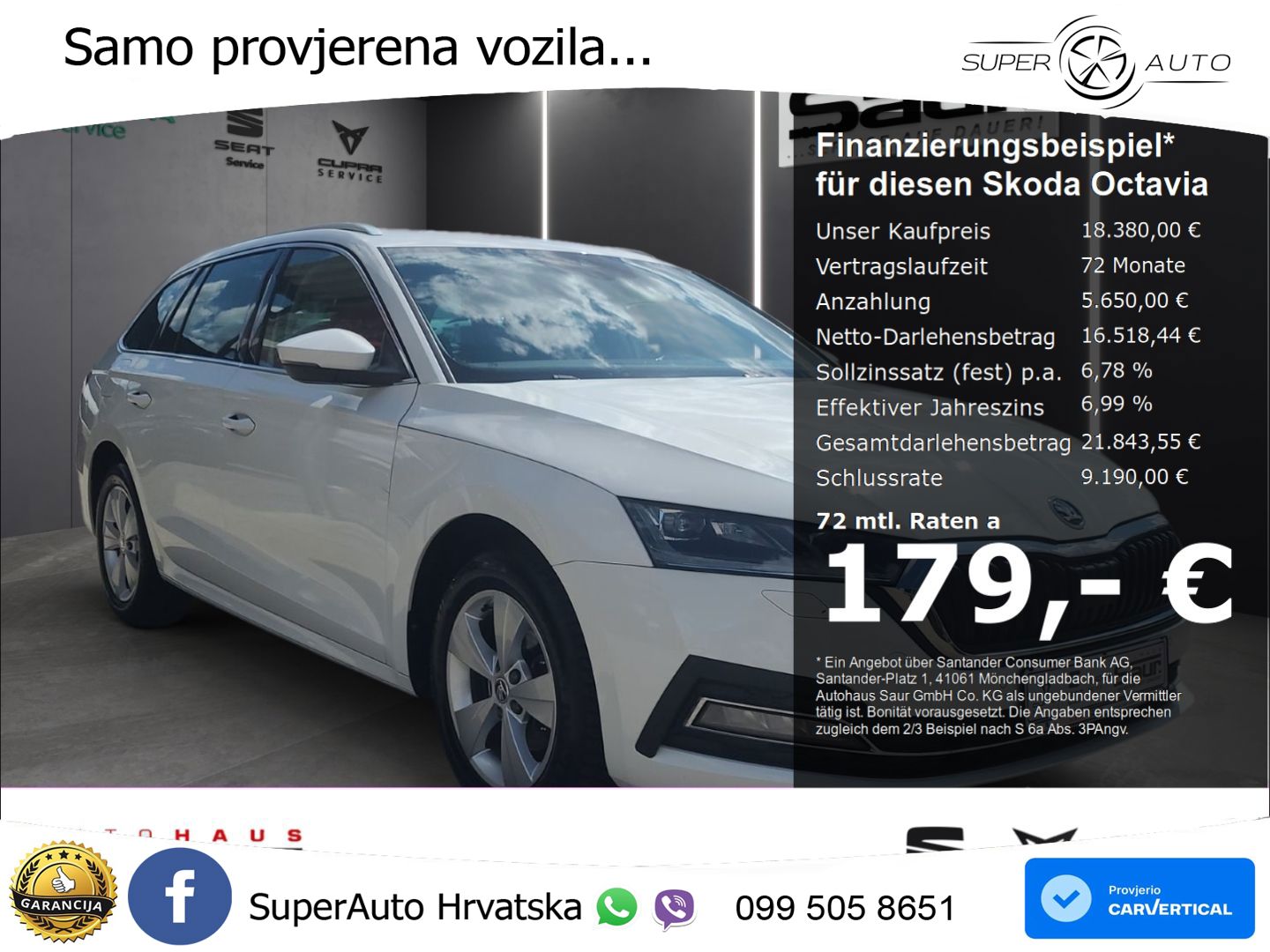 Škoda Octavia Combi 2.0 TDI (150 KS) DSG LED+GR SJED+ACC