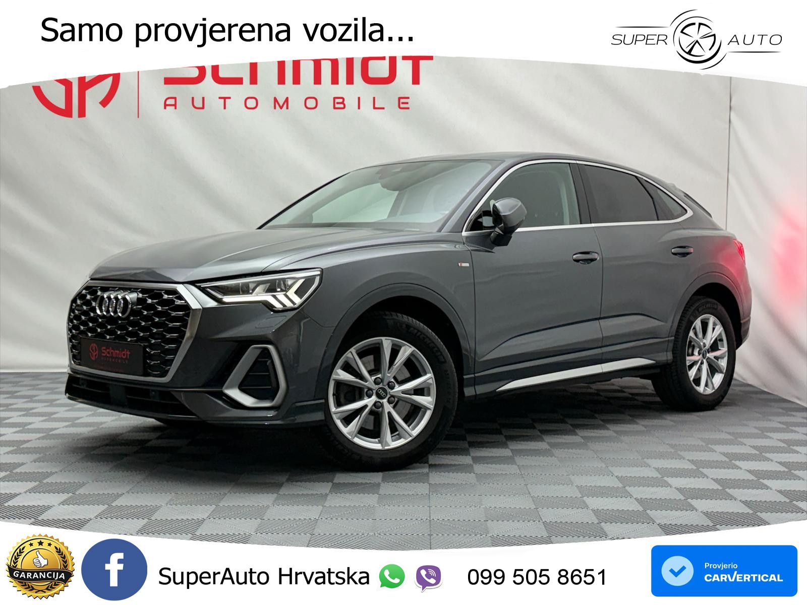 Audi Q3 Sportback 40 TDI (200 KS) quattro S tronic S line MATRIX+GR SJED+KAM