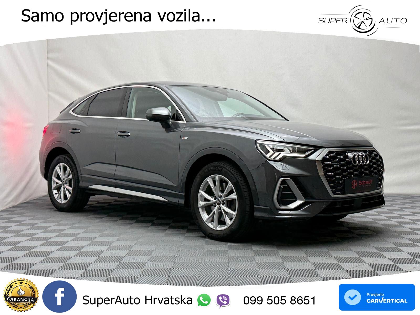 Audi Q3 Sportback 40 TDI (200 KS) quattro S tronic S line MATRIX+GR SJED+KAM