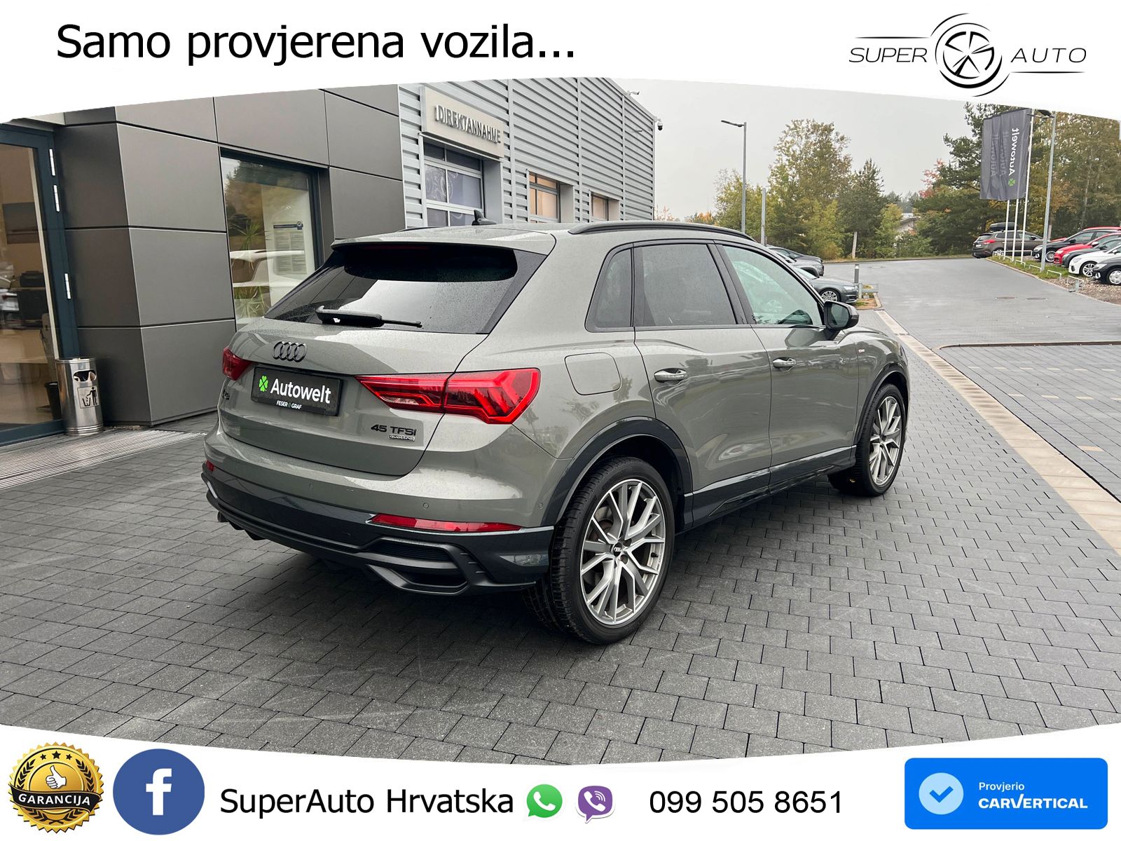 Audi Q3 45 TFSI (230 KS) quattro S tronic S line MATRIX+GR SJED+KAM