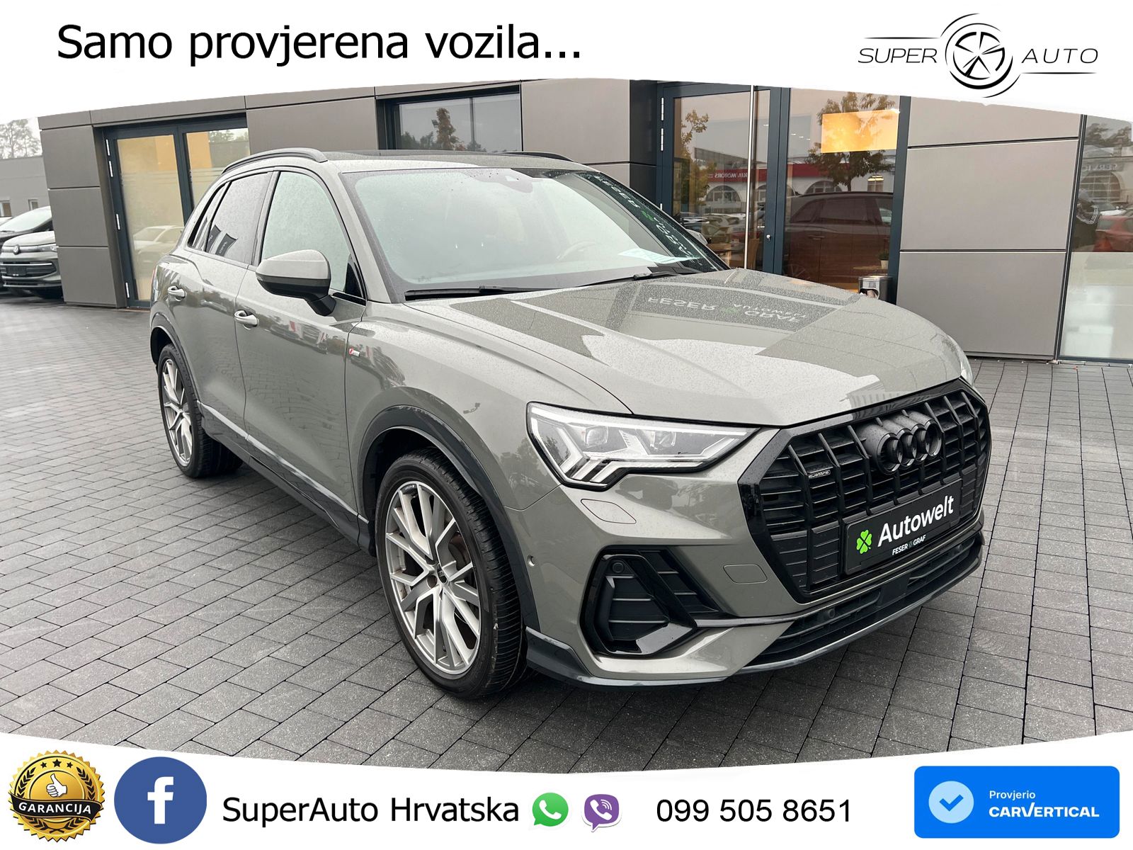 Audi Q3 45 TFSI (230 KS) quattro S tronic S line MATRIX+GR SJED+KAM