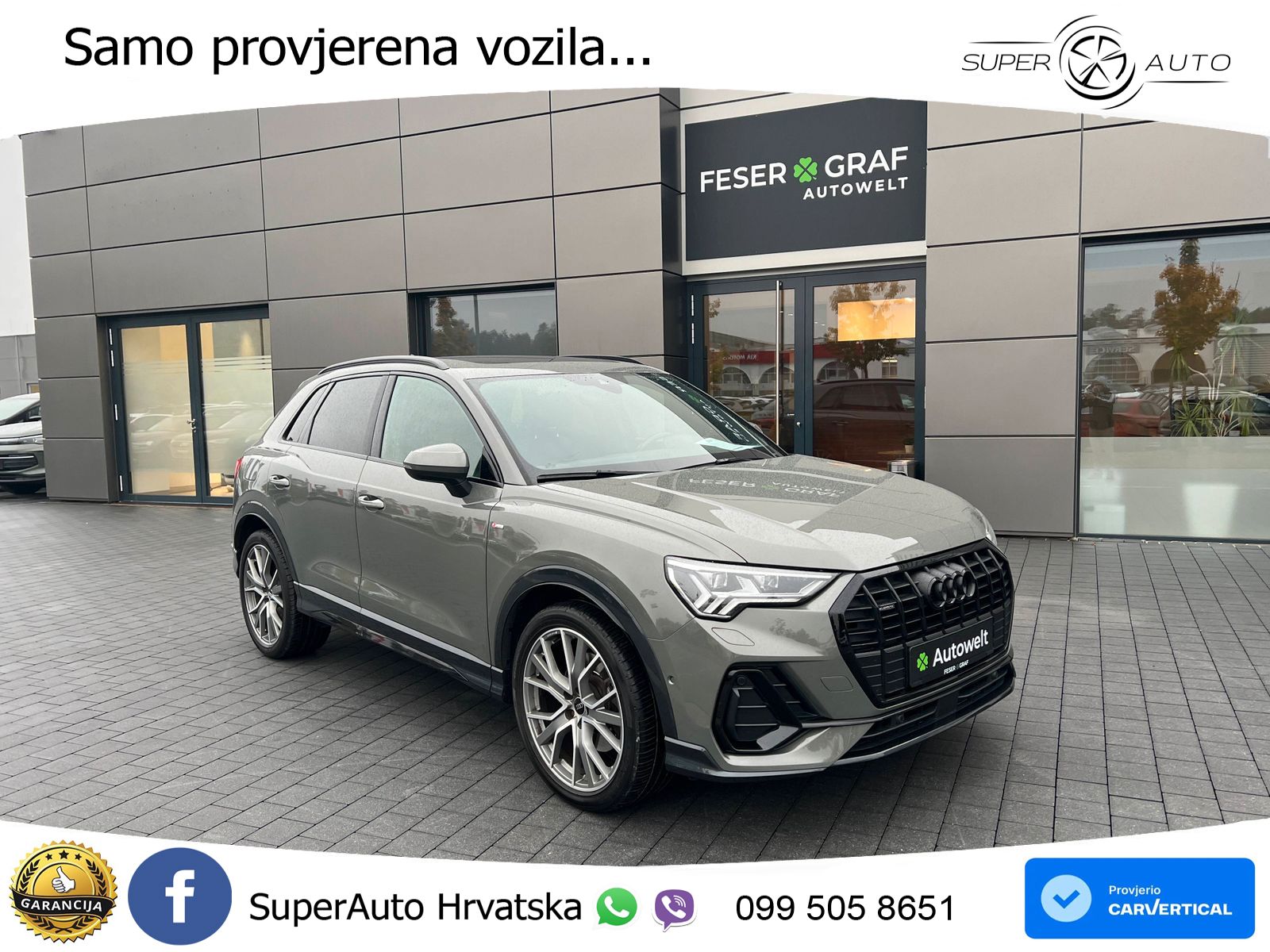 Audi Q3 45 TFSI (230 KS) quattro S tronic S line MATRIX+GR SJED+KAM