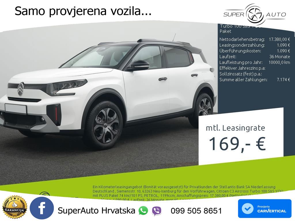 Citroen C3 Aircross 1.2 PureTech (101 KS) YOU