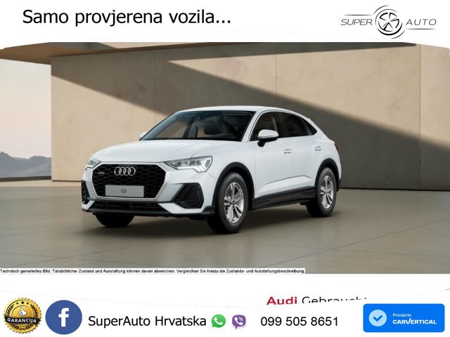 Audi Q3 Sportback 40 TDI (193 KS) quattro S tronic LED+GR SJED+ACC