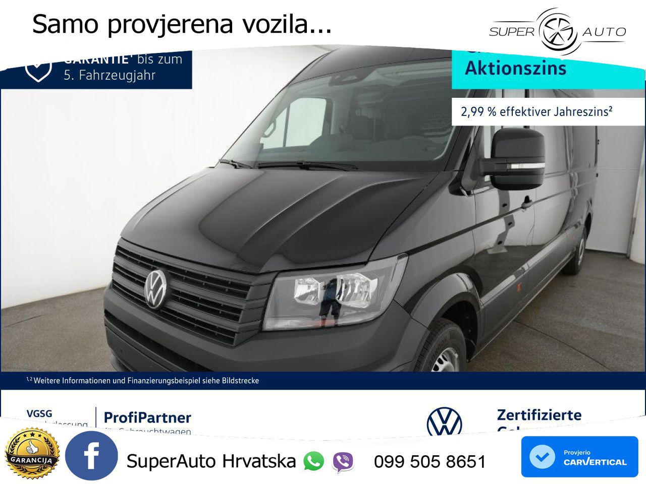 Volkswagen Crafter Kasten langer Radstand AHK Klima Kamera 177 KS