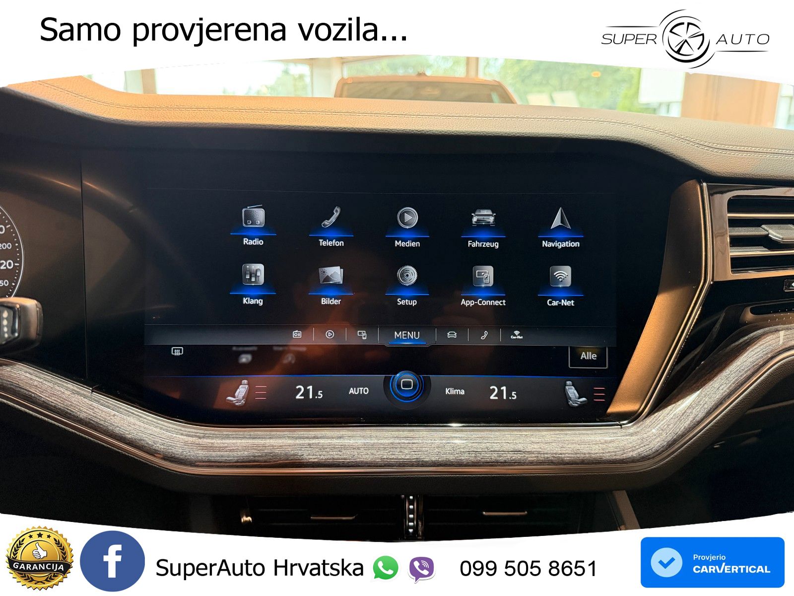 Volkswagen Touareg 3.0 V6 TDI (286 KS) 4MOTION Tiptronic ZRAČNI+ACC+GR SJED+KAM
