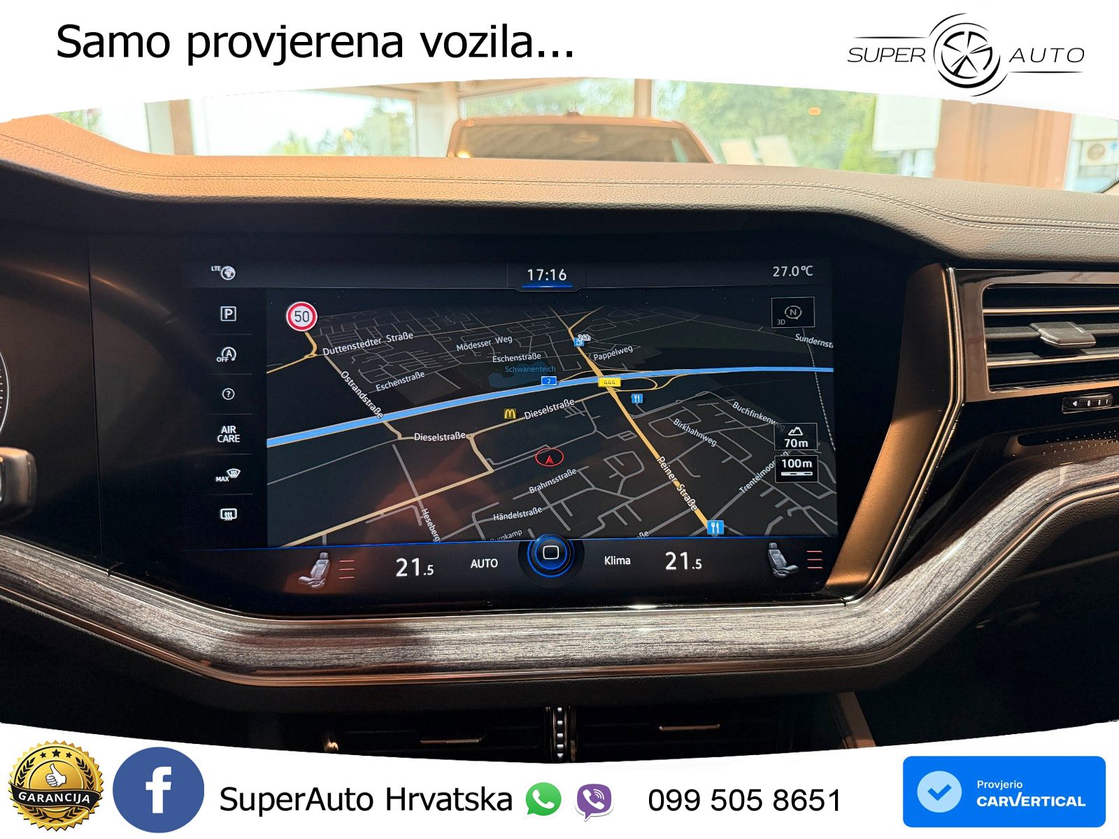 Volkswagen Touareg 3.0 V6 TDI (286 KS) 4MOTION Tiptronic ZRAČNI+ACC+GR SJED+KAM