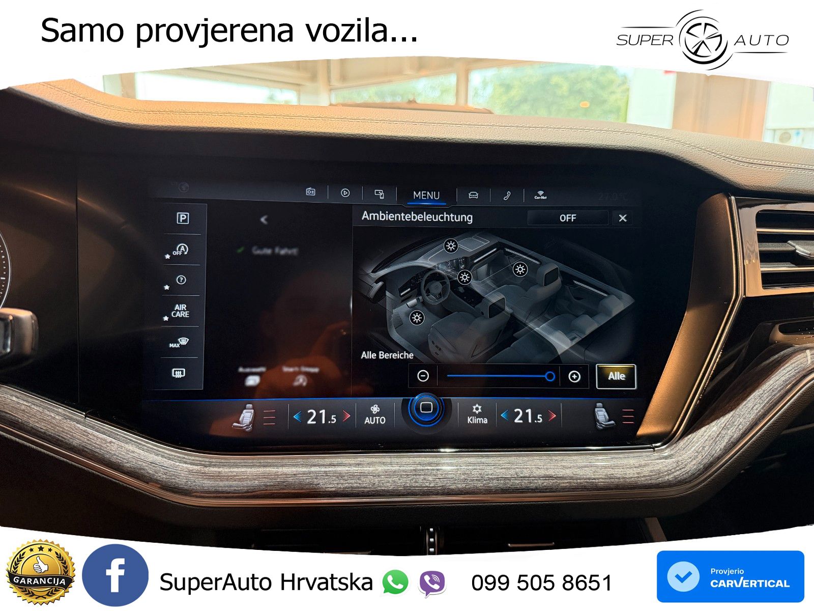 Volkswagen Touareg 3.0 V6 TDI (286 KS) 4MOTION Tiptronic ZRAČNI+ACC+GR SJED+KAM