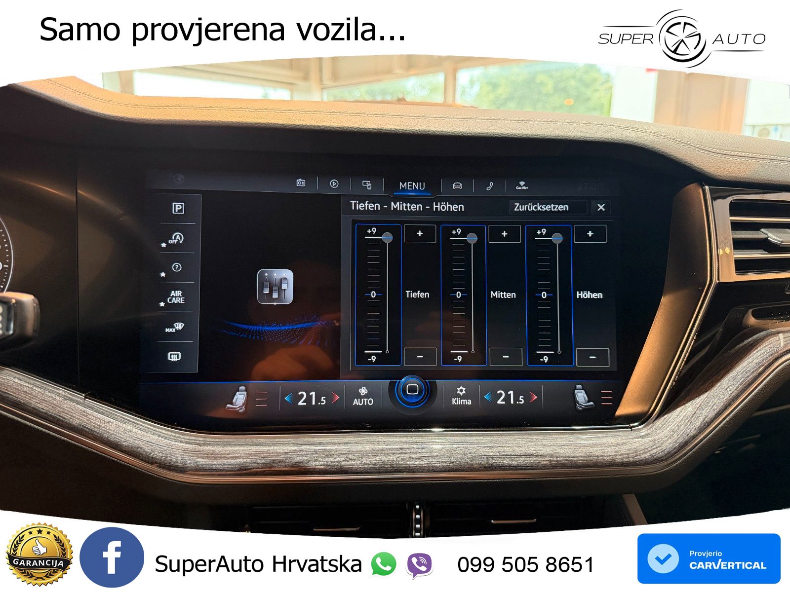 Volkswagen Touareg 3.0 V6 TDI (286 KS) 4MOTION Tiptronic ZRAČNI+ACC+GR SJED+KAM