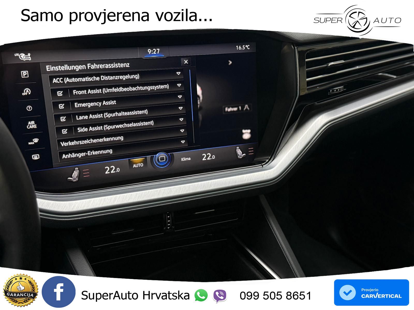 Volkswagen Touareg 3.0 V6 TDI (286 KS) 4MOTION Tiptronic ZRAČNI+ACC+GR SJED+KAM+PANO